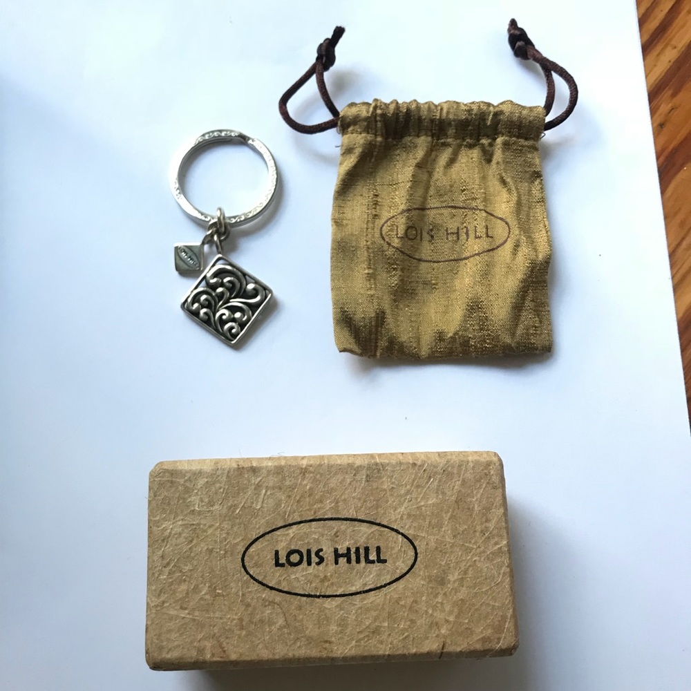 COPY - Signature Lois Hill sterling silver keyring